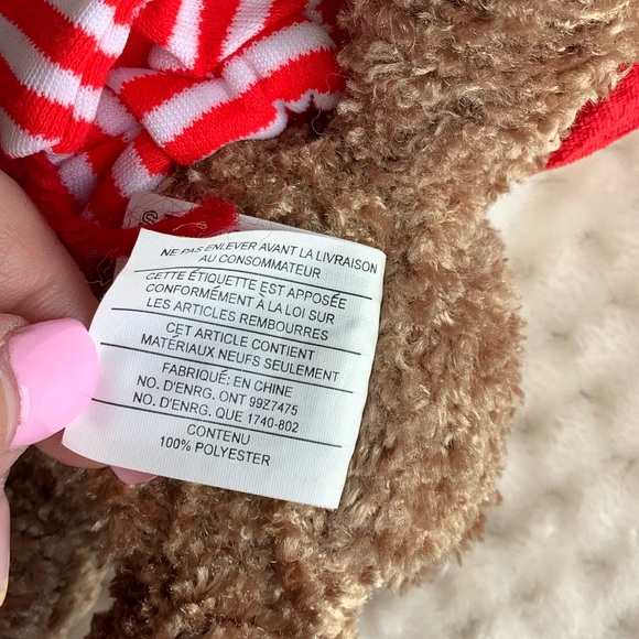 SEARS Vintage 2000 Plush Kringle Christmas Bear Red Hat Scarf Stuffed Animal Toy - Picture 7 of 16